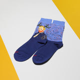 HOTSOX Women's Reindeer Van Gogh Crew Sock thumbnail