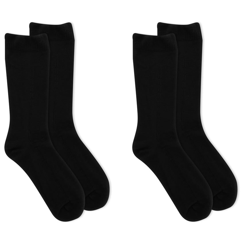 Loose Fit Stays Up Men's and Women's Casual Crew Socks (Pack of 2) Made in  USA!