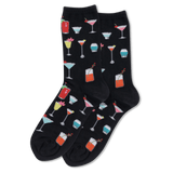 HOTSOX Women's Tropical Drinks Crew Socks