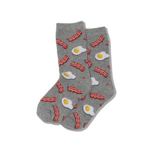 HOTSOX Kid's Eggs and Bacon Crew Socks