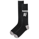 HOTSOX Men's Married AF Crew Sock