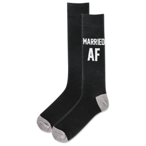 HOTSOX Men's Married AF Crew Sock