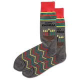 HOTSOX Men's Happy Kwanzaa Crew Socks