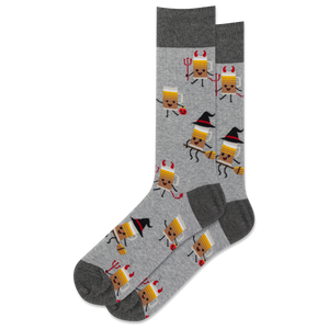 HOTSOX Men's Halloween Beer Crew Sock