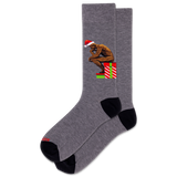 HOTSOX Men's Santa Thinker Crew Sock