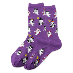 HOTSOX Women's Costume Ghosts Crew Socks