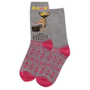 HOTSOX Women's Lets Fiesta Crew Socks