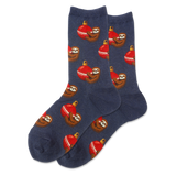 HOTSOX Women's Holiday Sloth Crew Socks