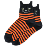 HOTSOX Women's Cat Stripe Anklet Socks