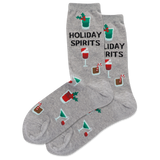 HOTSOX Women's Holiday Spirits Crew Socks