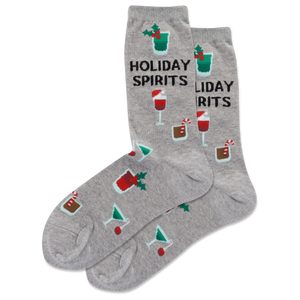 HOTSOX Women's Holiday Spirits Crew Socks