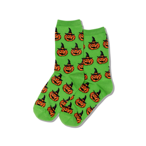 HOTSOX Women's Jack O'Lantern Crew Sock