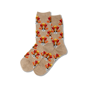 HOTSOX Women's Turkey Dog Crew Sock