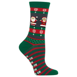 HOTSOX Women's Mr. and Mrs. Claus Non-Skid Sock