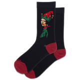 HOTSOX Women's Elf with the Pearl Earring Crew Sock