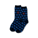 HOTSOX Kid's Peace Signs Crew Socks thumbnail