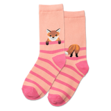 HOTSOX Kid's Fox Stripe Crew Socks