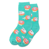 HOTSOX Kid's Donut Cat Crew Socks