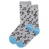 HOTSOX Kid's Musical Notes Crew Socks