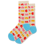 HOTSOX Kids' Puzzle Pieces Crew Sock