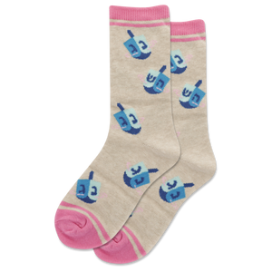 HOTSOX Kid's Dreidel Crew Socks