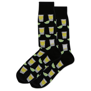 HOTSOX Men's Tequila Shots Crew Socks