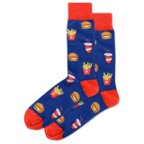 HOTSOX Men's Burger And Fries Crew Socks