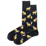 HOTSOX Men's Taco Terrier Crew Socks