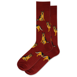 HOTSOX Men's German Shepherds Crew Sock