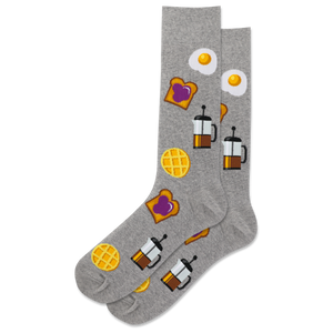 HOTSOX Men's Breakfast Crew Sock