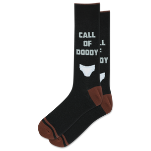 HOTSOX Men's Call of Doody Crew Sock