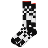 HOTSOX Men's Mixed Grid Crew Sock thumbnail