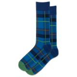 HOTSOX Men's Plaid Crew Sock