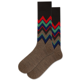 HOTSOX Men's Chevron Wool Crew Sock