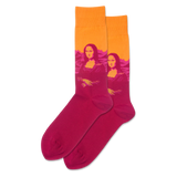 HOTSOX Men's Da Vinci's Mona Lisa Pop Crew Socks thumbnail