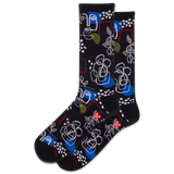 HOTSOX Men's Art Faces Active Crew Sock