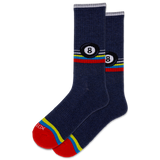 HOTSOX Men's Retro Eight Ball Crew Socks