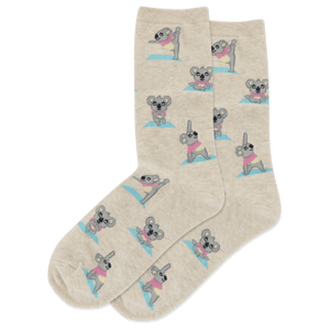 HOTSOX Women's Koala Crew Socks