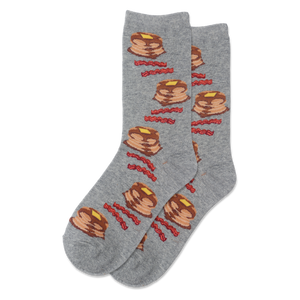 HOTSOX Women's Pancakes And Bacon Crew Socks