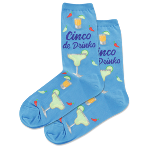 HOTSOX Women's Cinco De Drinko Crew Socks