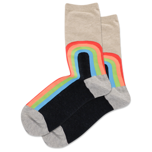 HOTSOX Women's Rainbow Crew Socks