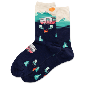 HOTSOX Women's Camper Scene Crew Socks