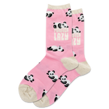 HOTSOX Women's Forever Lazy Panda Crew Socks