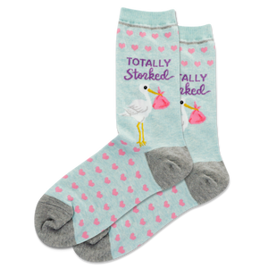 HOTSOX Women's Totally Storked Crew Socks