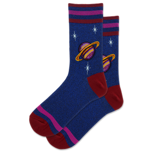 HOTSOX Women's Metallic Saturn Crew Sock