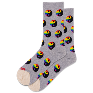 HOTSOX Women's Pride Yin Yang Crew Socks