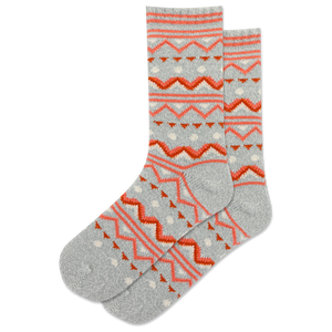 HOTSOX Women's Fair Isle Boot Crew Sock