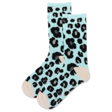 HOTSOX Women's Animal Print Non-Skid Slipper Sock