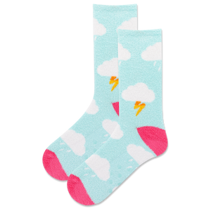 HOTSOX Women's Clouds Non-Skid Slipper Sock