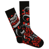 K.Bell Men's Tattoo Snake Crew Socks